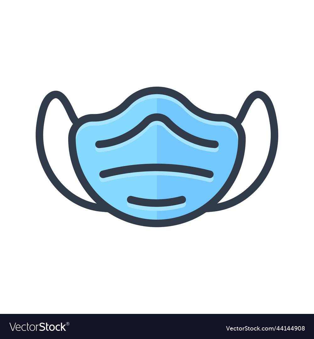 Face mask icon medical for preventing Royalty Free Vector