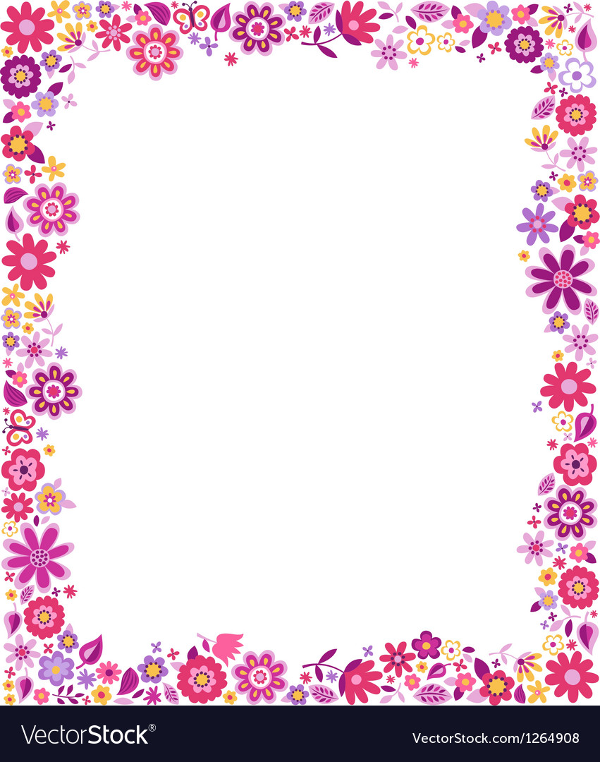 Featured image of post Colorful Floral Borders And Frames - Download floral border frame stock vectors.