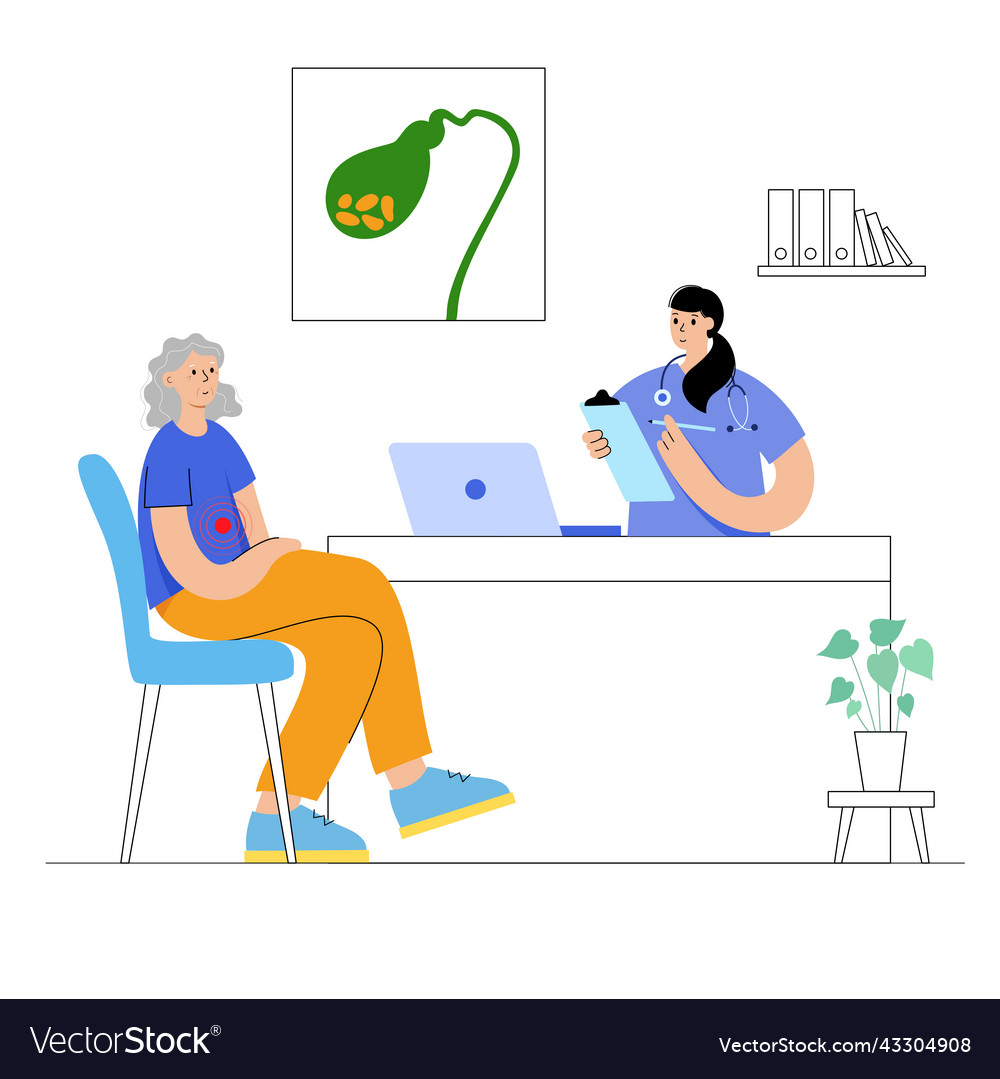 Gallbladder anatomy poster Royalty Free Vector Image Biology Diagrams