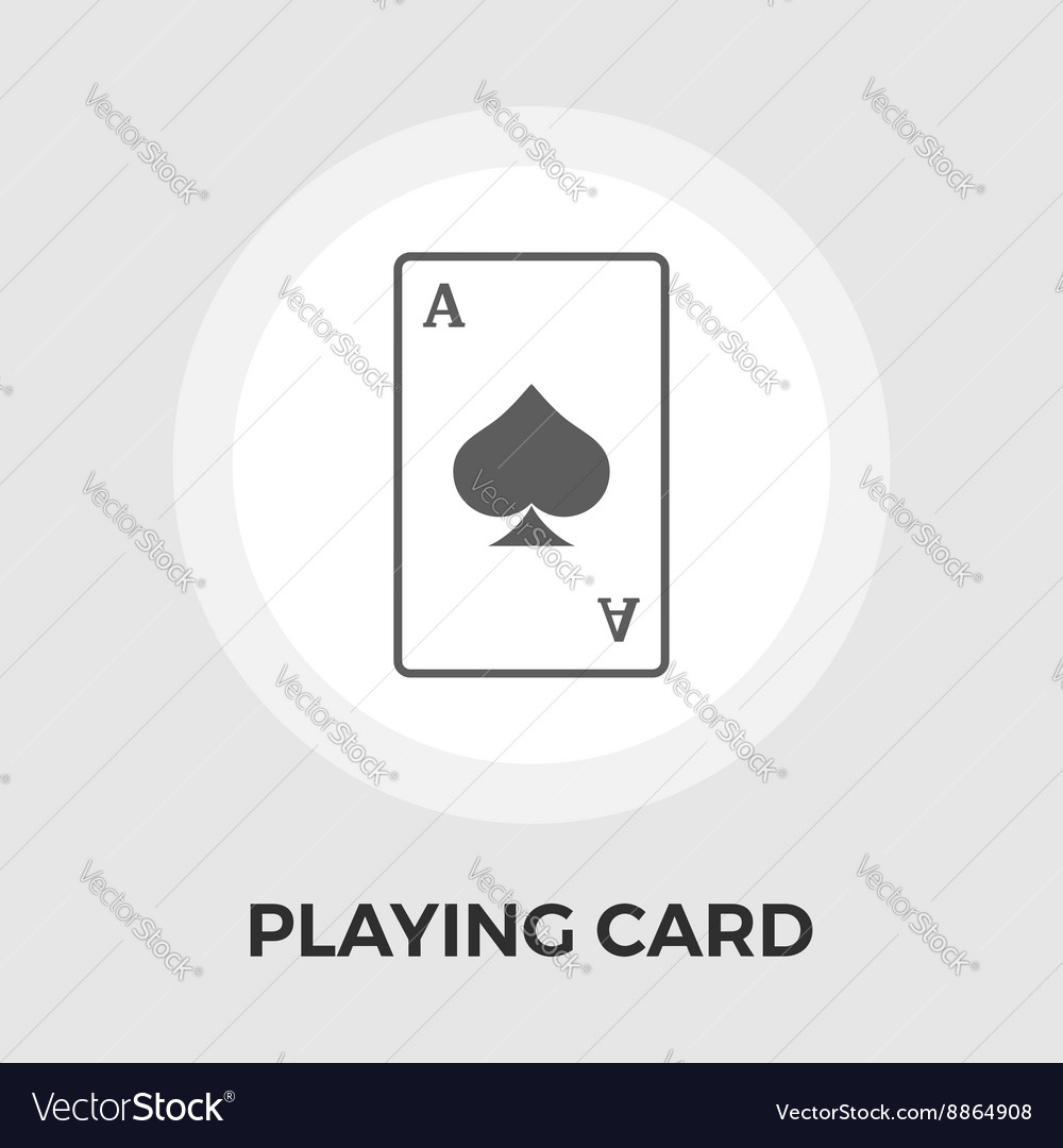 Playing cards flat icon