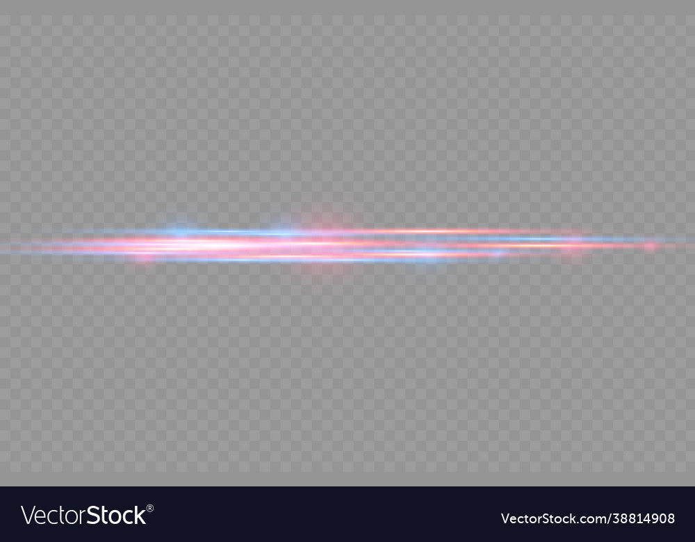 Red blue motion line horizontal light rays