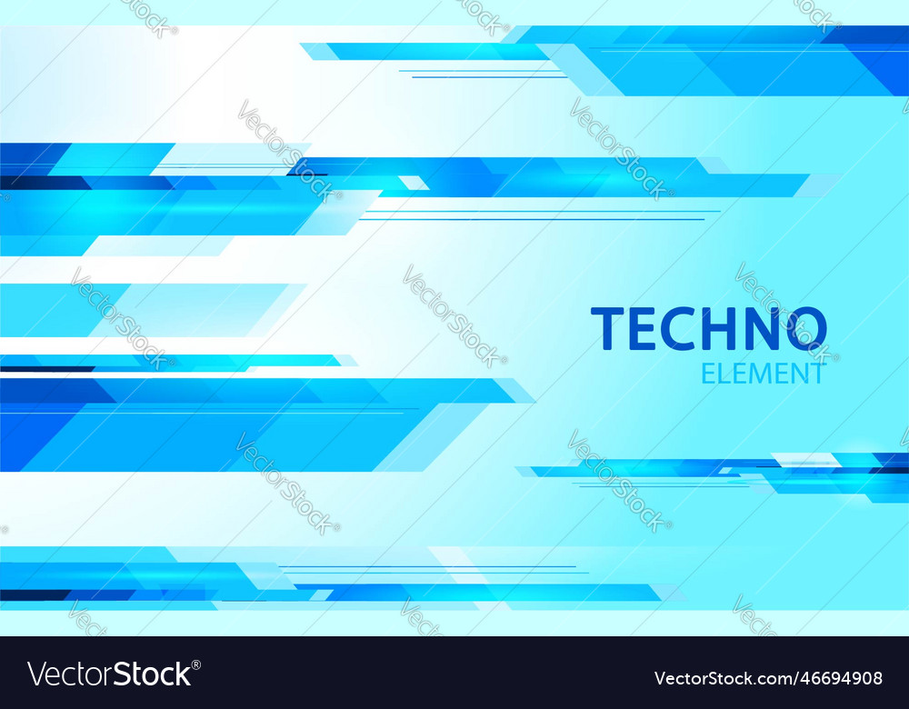 Techno element line abstract blue background