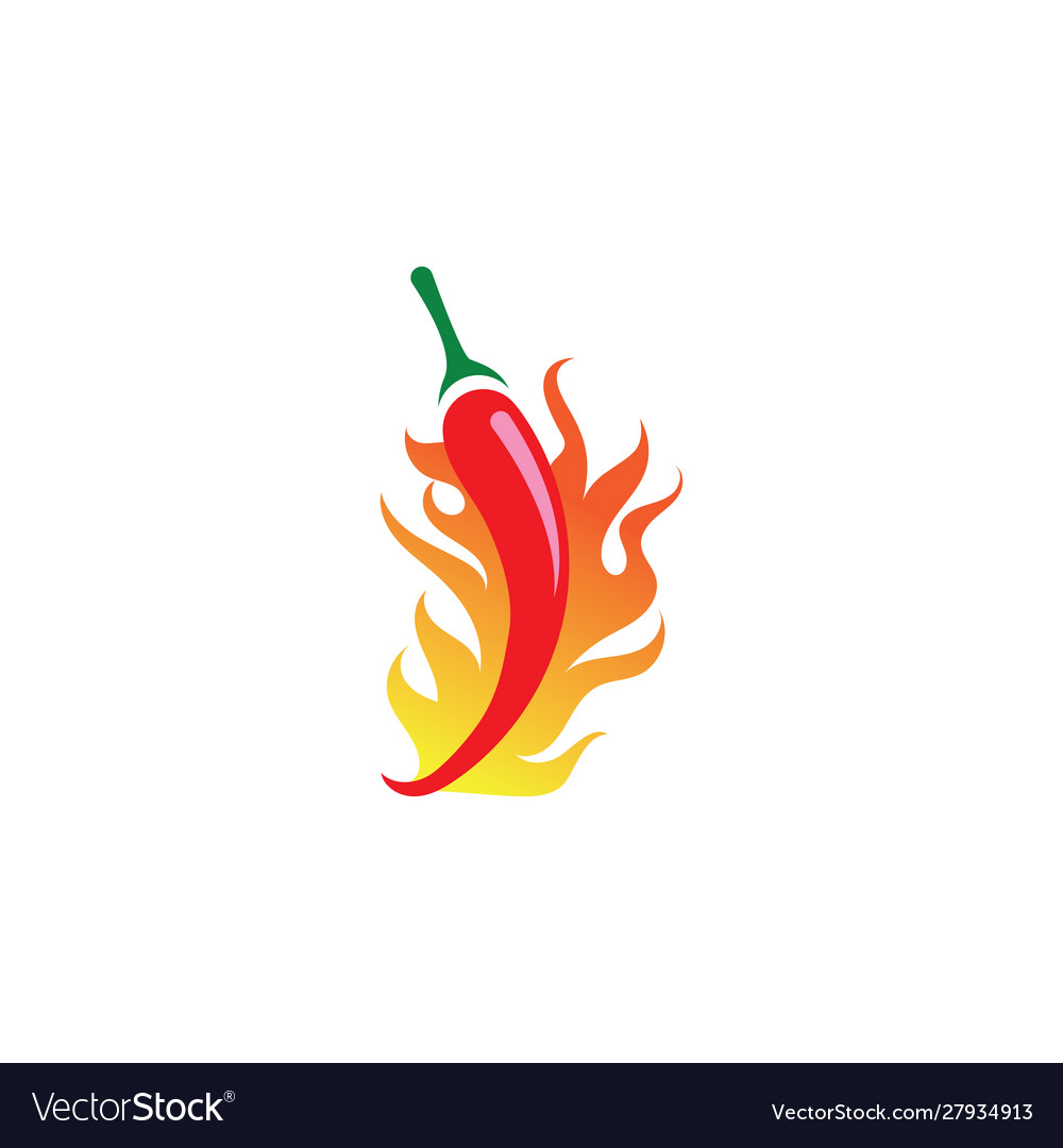 Chili-pepper icon flat