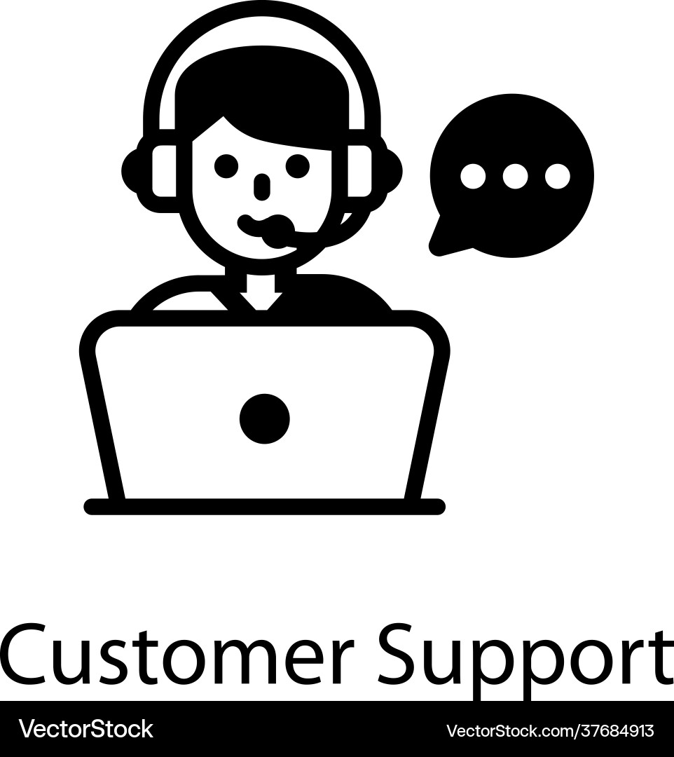 Customer support Royalty Free Vector Image - VectorStock