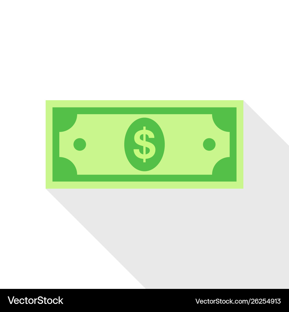 Dollar icon Royalty Free Vector Image - VectorStock