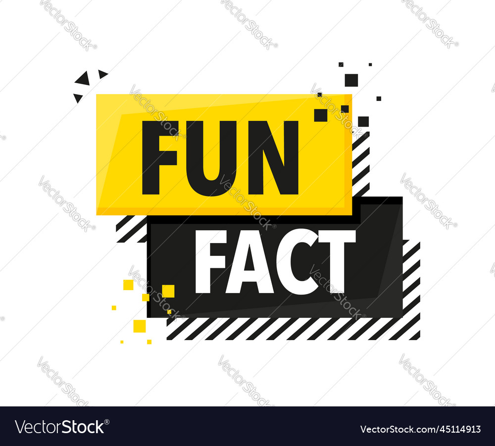 Fun fact announcement megaphone label loudspeaker Vector Image