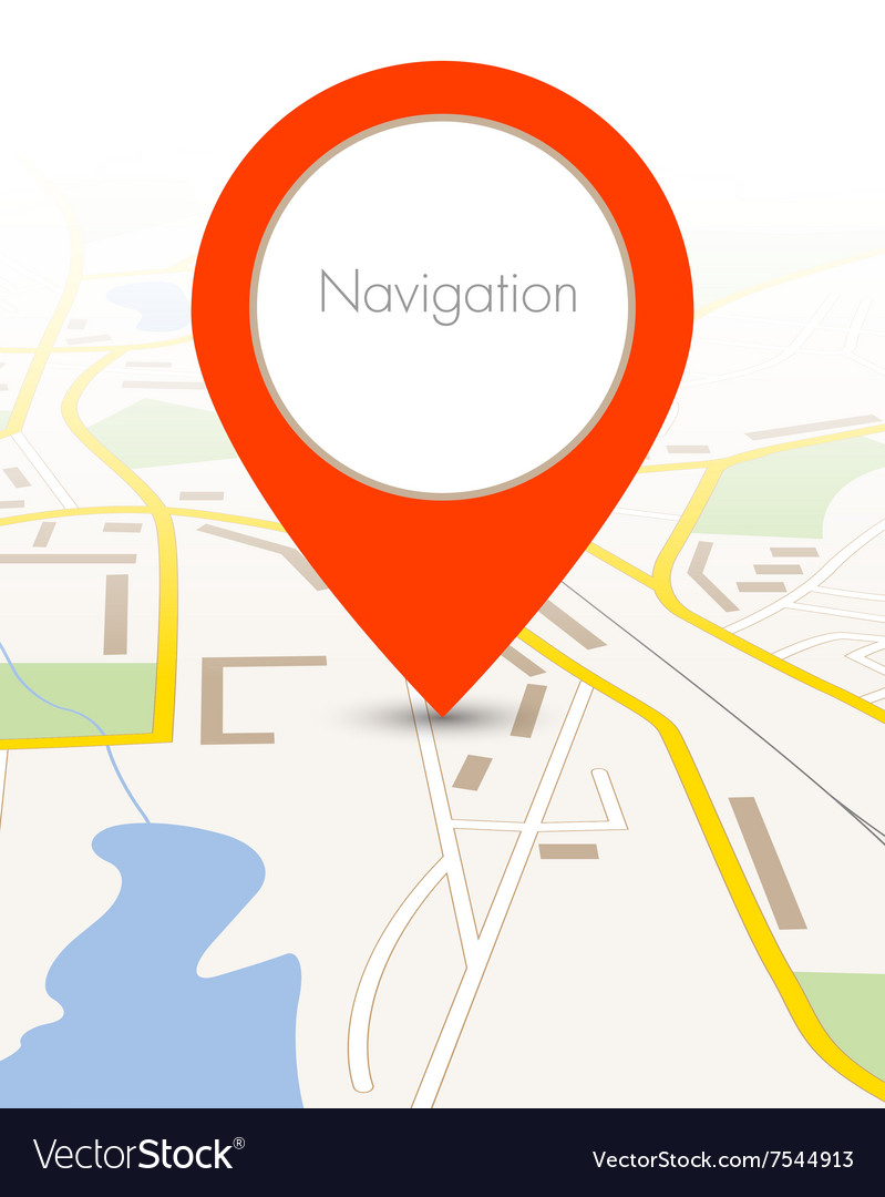 Kartenhintergrund mit Pinpointer