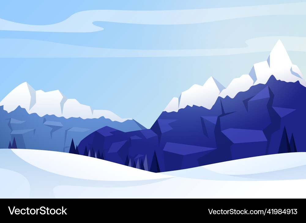 Mountain landscape Royalty Free Vector Image - VectorStock