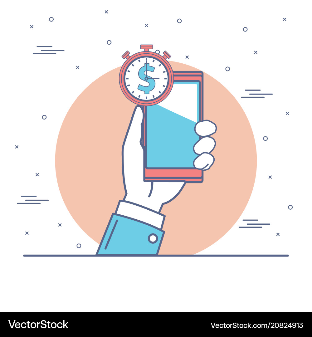 Online bank application Royalty Free Vector Image
