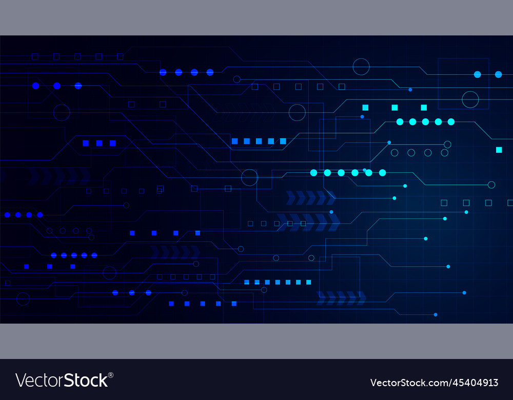 Technology background with hi-tech digital data vector image Technology background with hi-tech digital data
