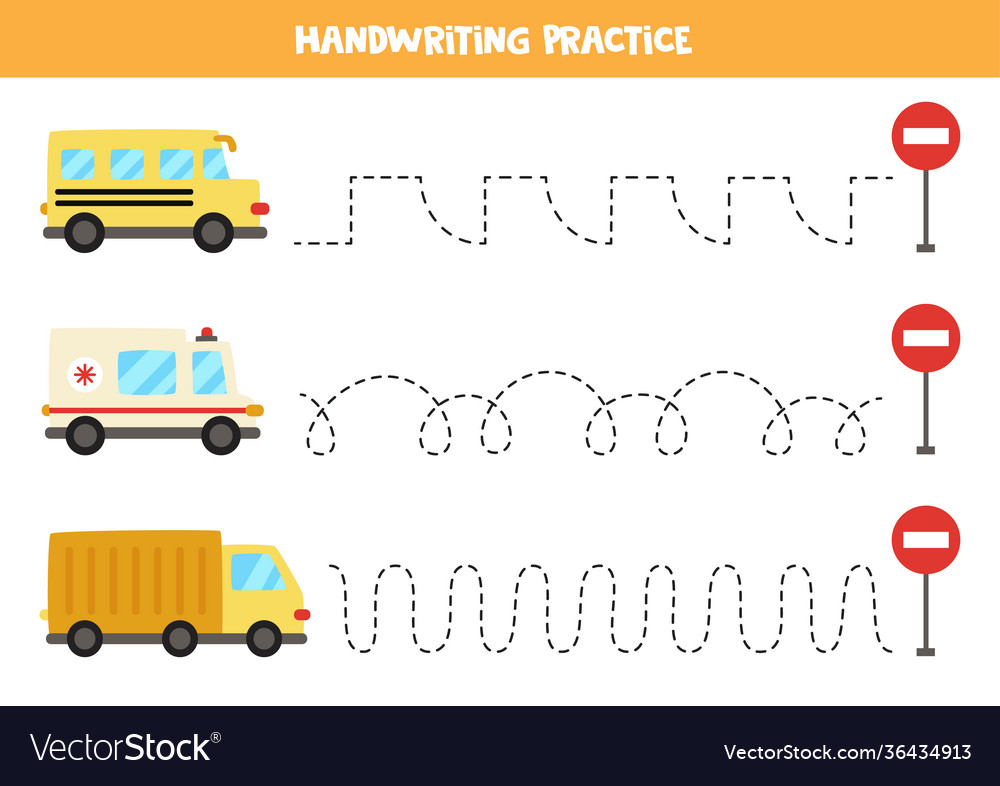 Means of Transportation (Vehicles) Tracing Worksheet