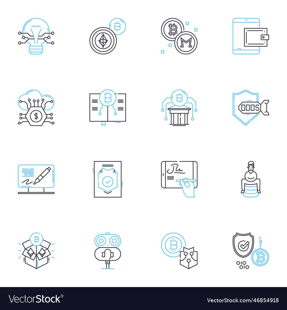 Computing lineare Icons programmieren nerking vector image Computing lineare Icons programmieren nerking