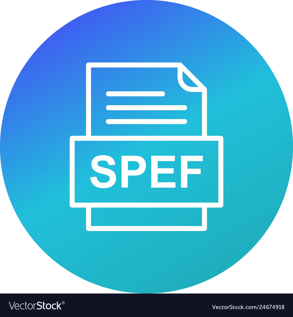 Spef file document icon