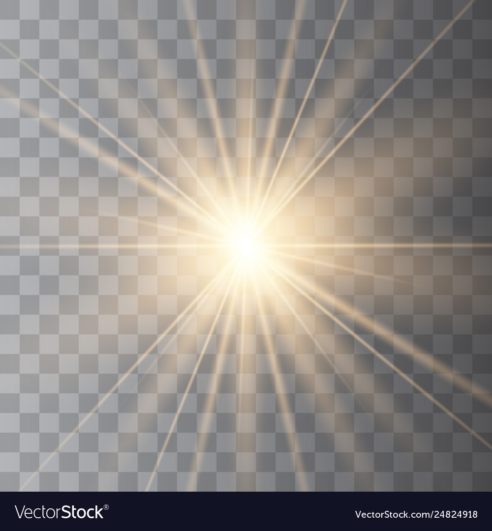 Star explodes on transparent background vector image Star explodes on transparent background