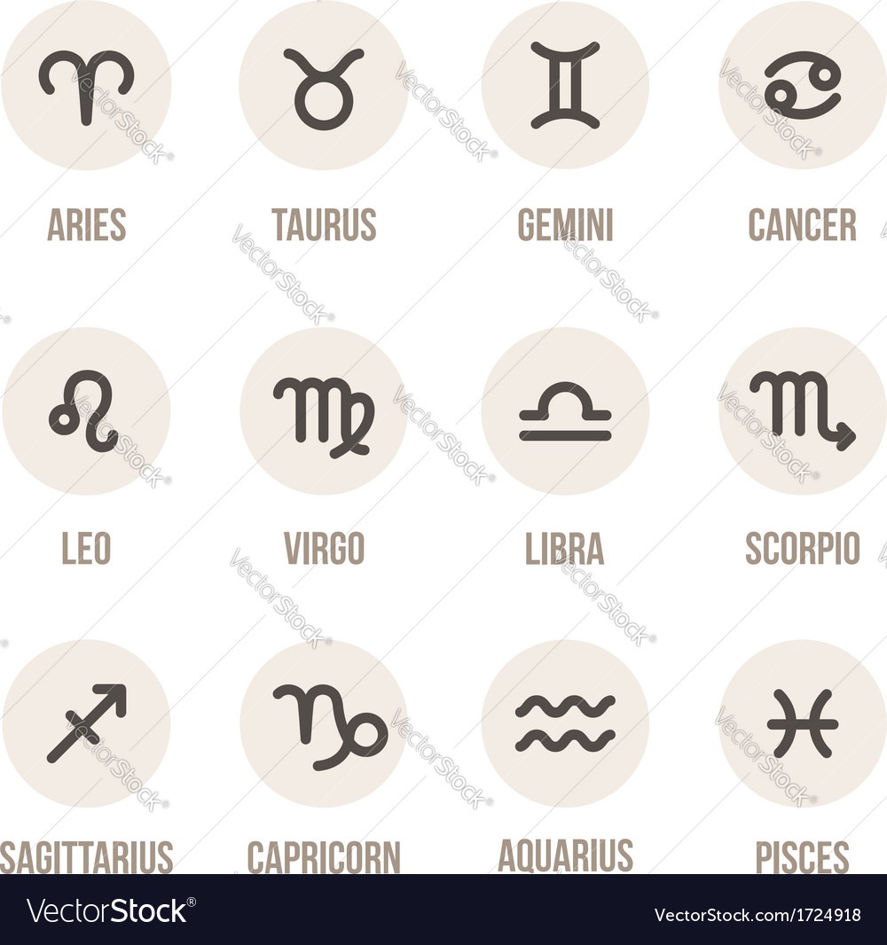 Zodiac Icon Set