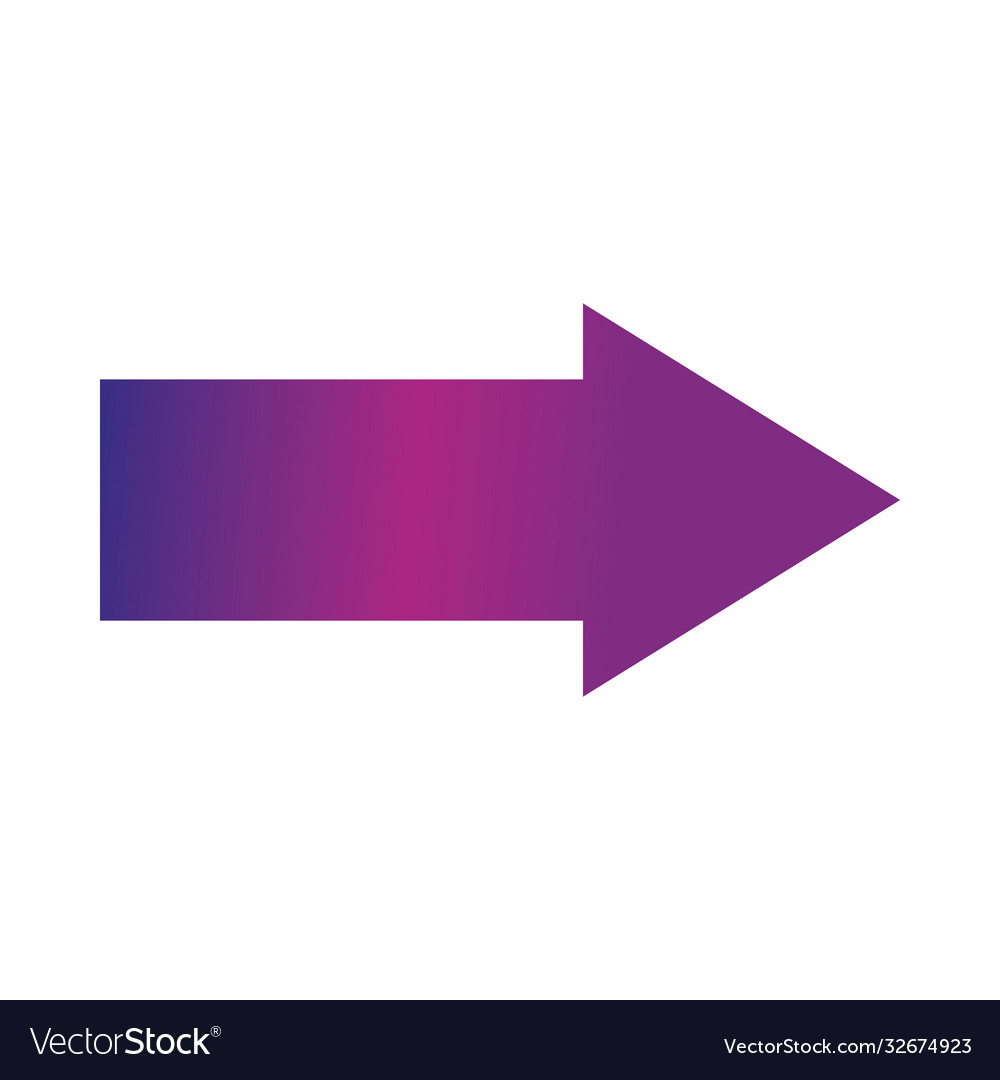 Arrow direction related icon right pointed