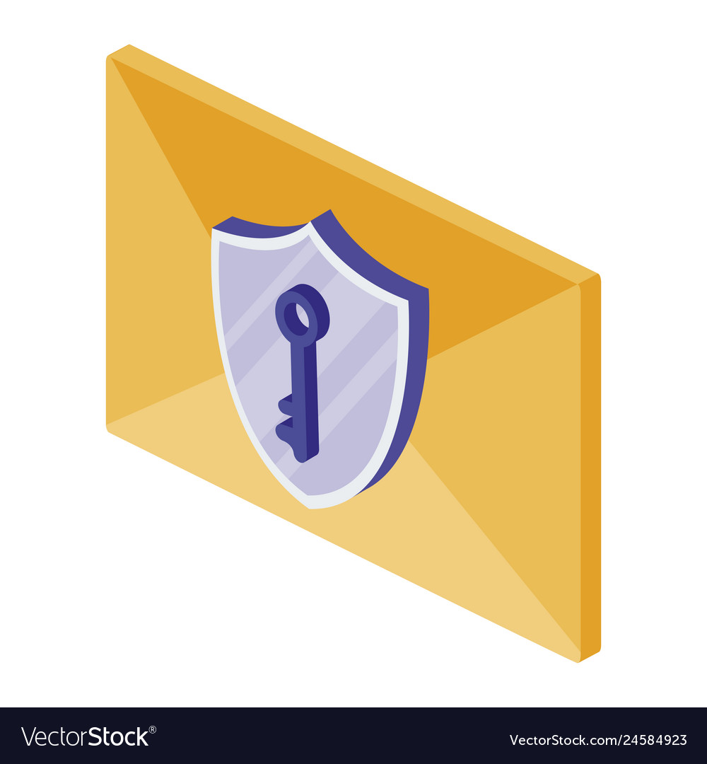 Envelope mail with shield