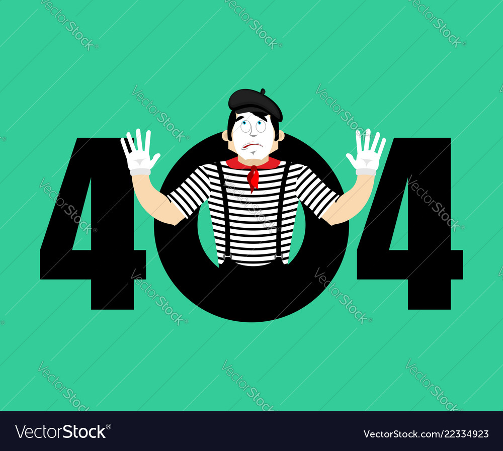 Error 404 mime surprise page not found template