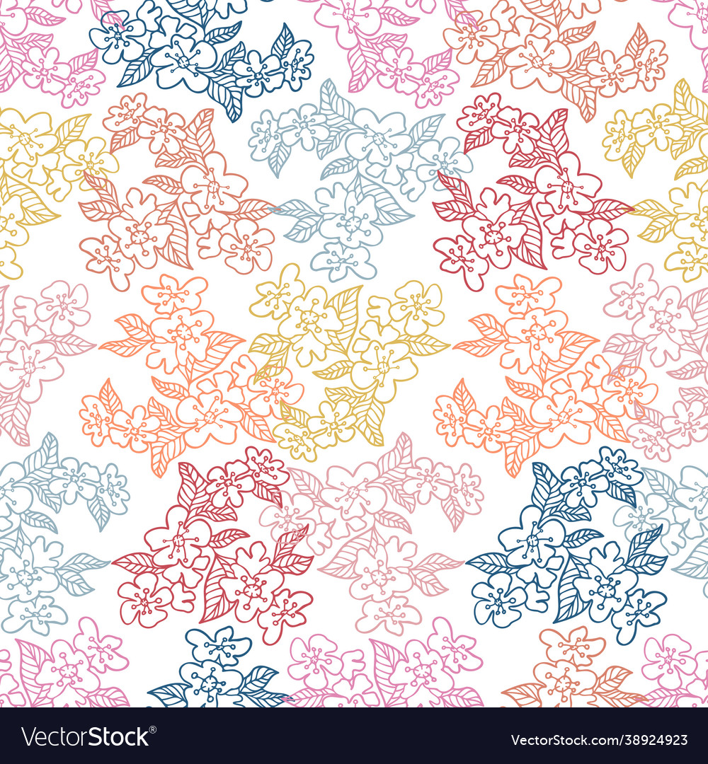 Seamless pattern colorful design vector image Seamless pattern colorful design