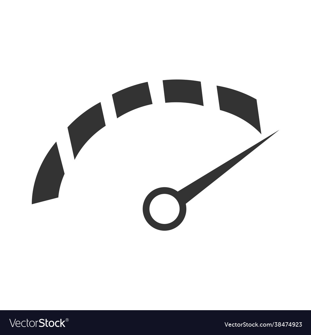 Speedometer scale meter reader icon vector image Speedometer scale meter reader icon
