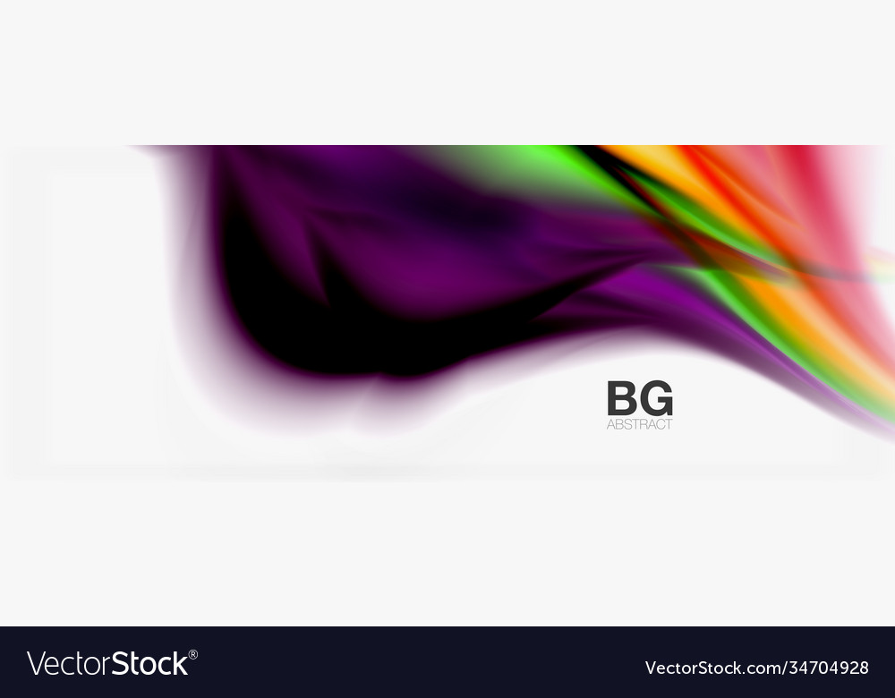 Abstract background smooth flowing lines blurred vector image Abstract background smooth flowing lines blurred