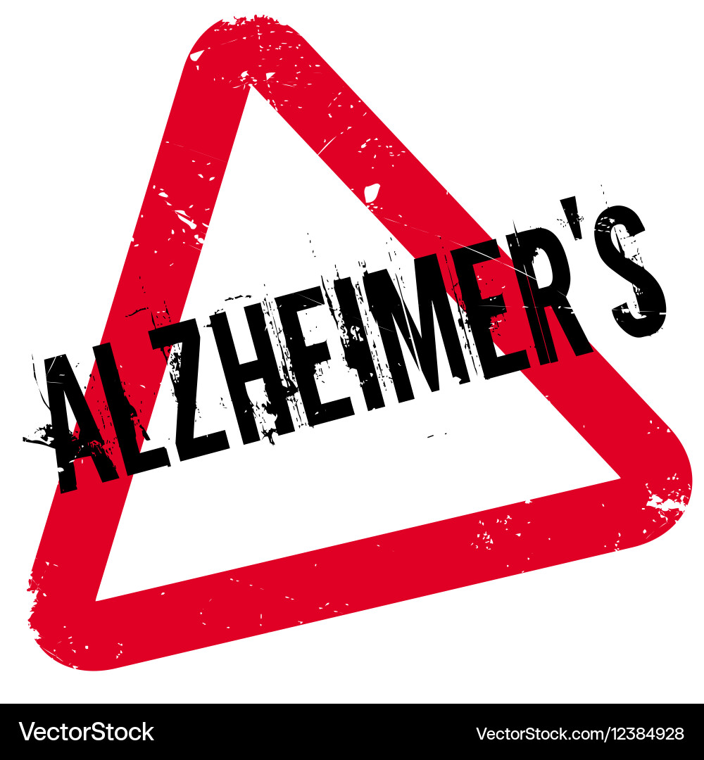 Alzheimer rubber stamp Royalty Free Vector Image