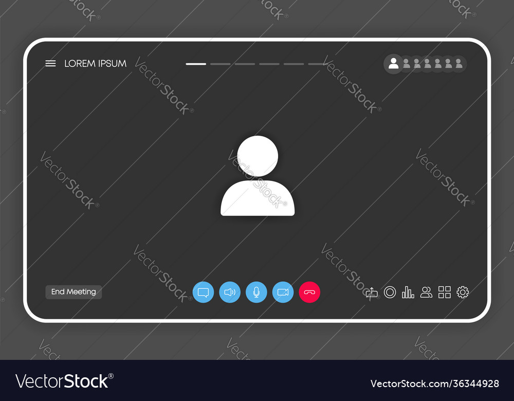 Call screen template on window browser or app