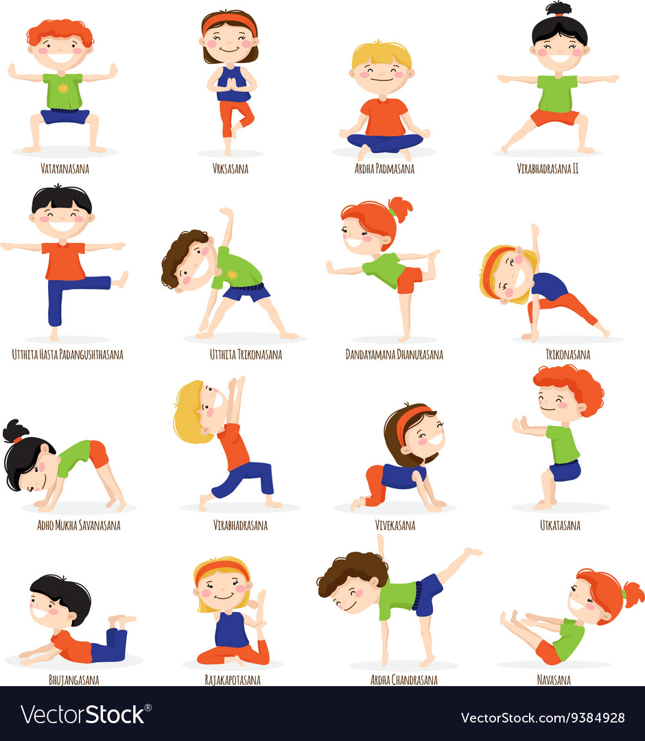 yoga poses for kids with names