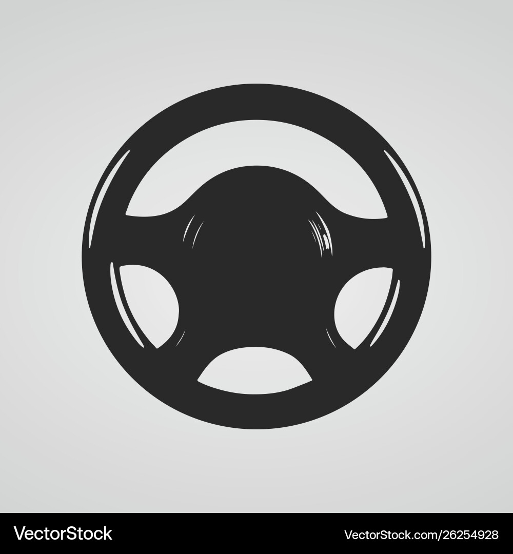 Steering wheel icon Royalty Free Vector Image - VectorStock