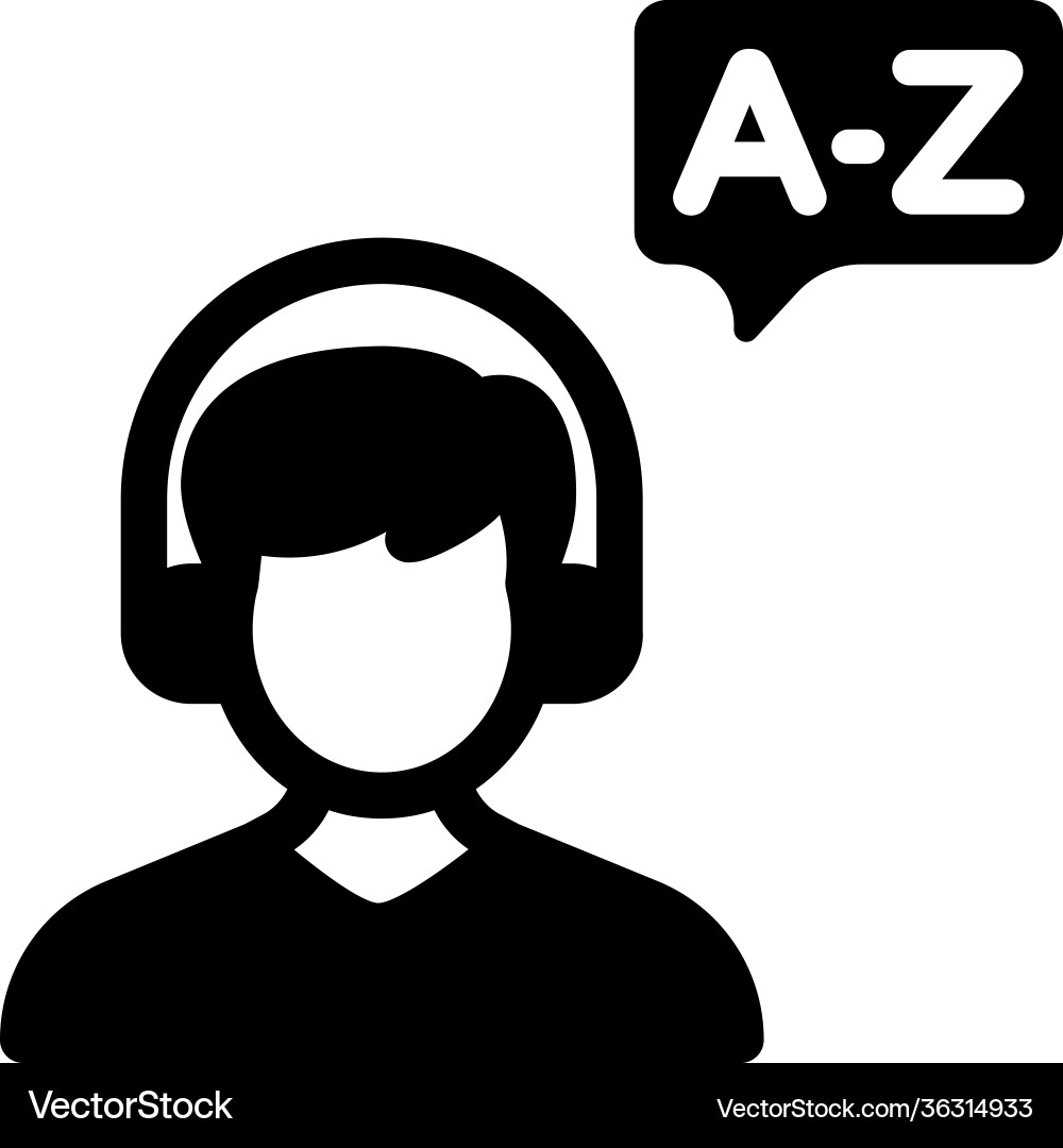 Audio listening Royalty Free Vector Image - VectorStock