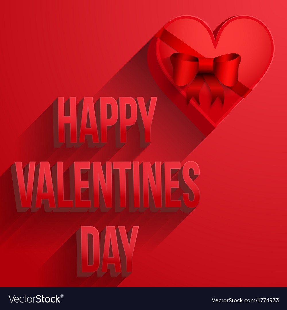 Background heart happy valentines day card