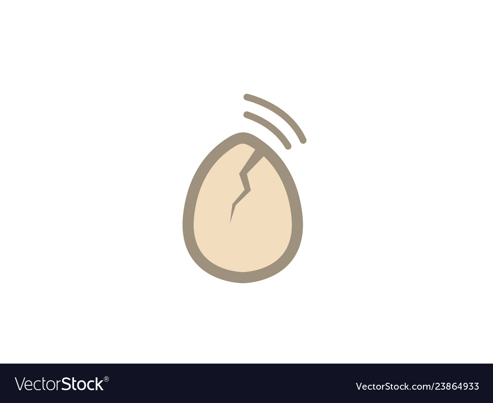 Cracked egg and hearing a chick voice inside