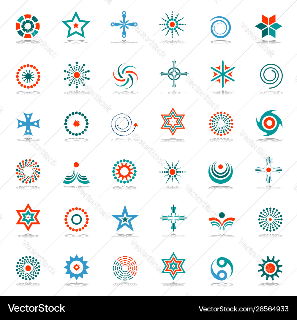 Design elements set Royalty Free Vector Image - VectorStock