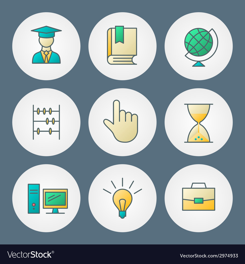 Icons set for web site design and mobile apps