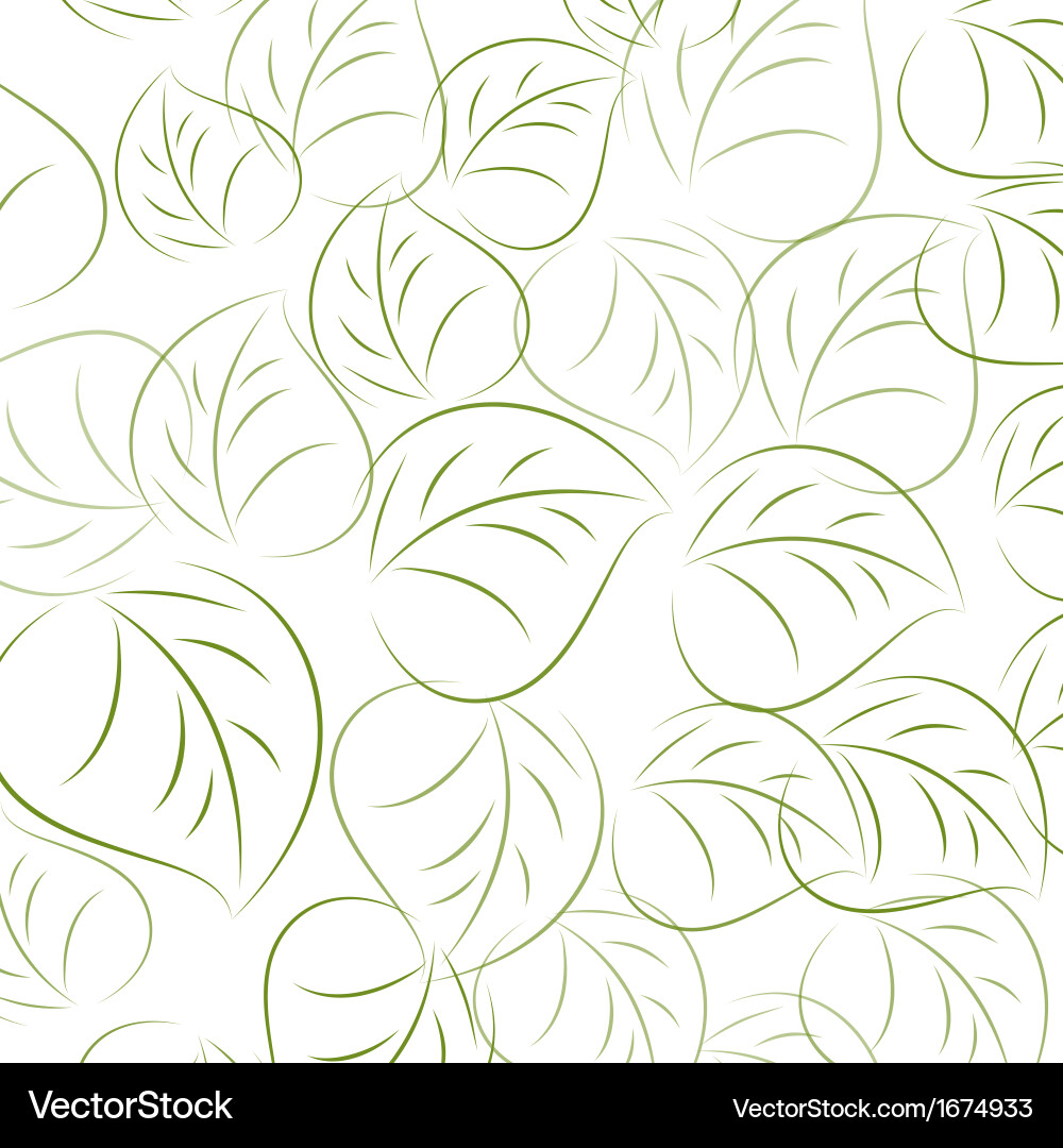 Leaves pattern Royalty Free Vector Image - VectorStock