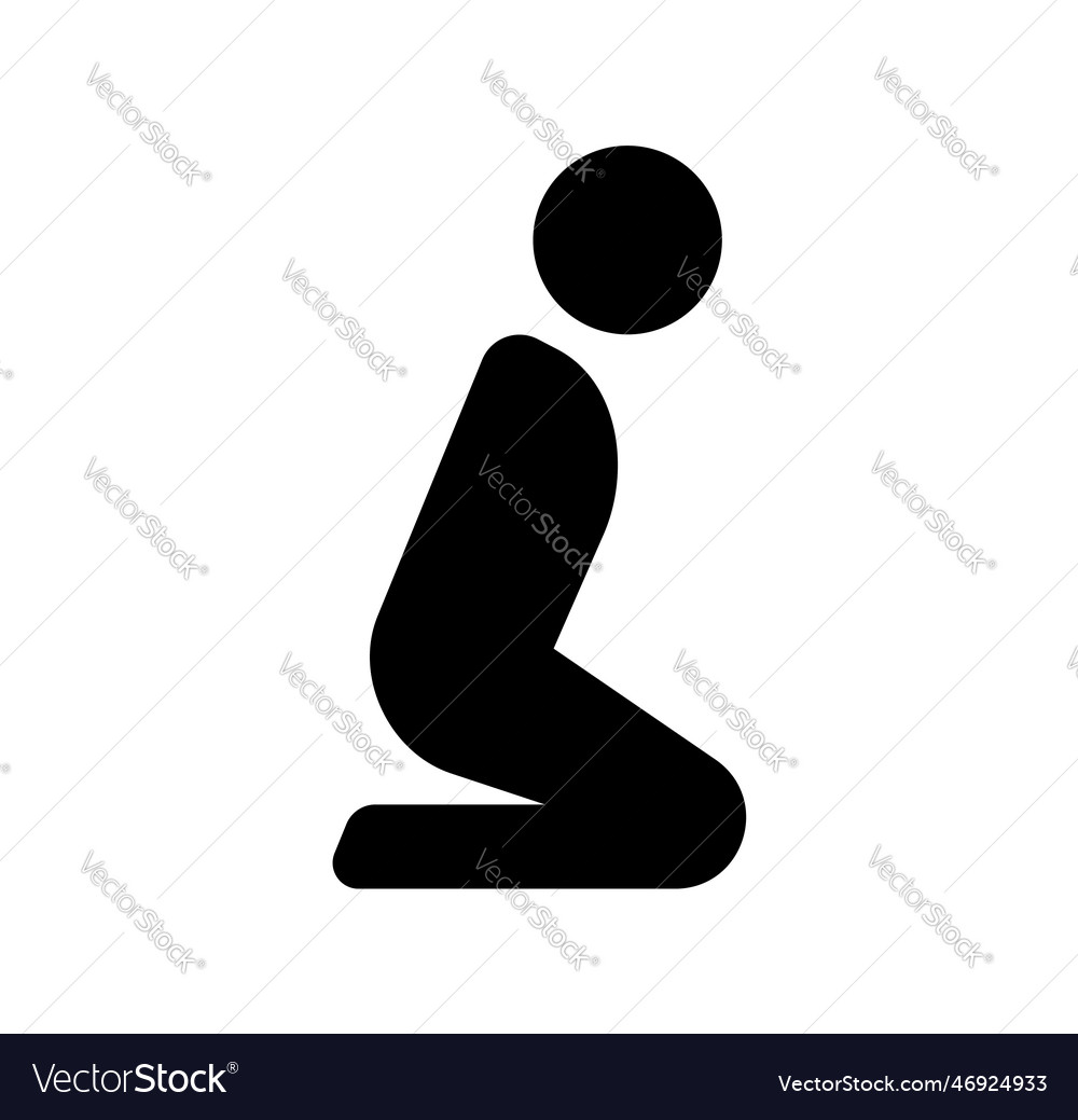 Muslim prayer room icon Royalty Free Vector Image