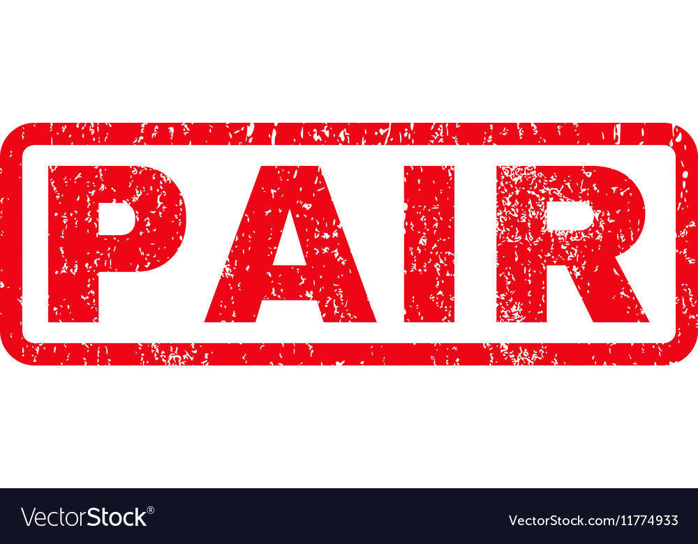 Pair rubber stamp Royalty Free Vector Image - VectorStock