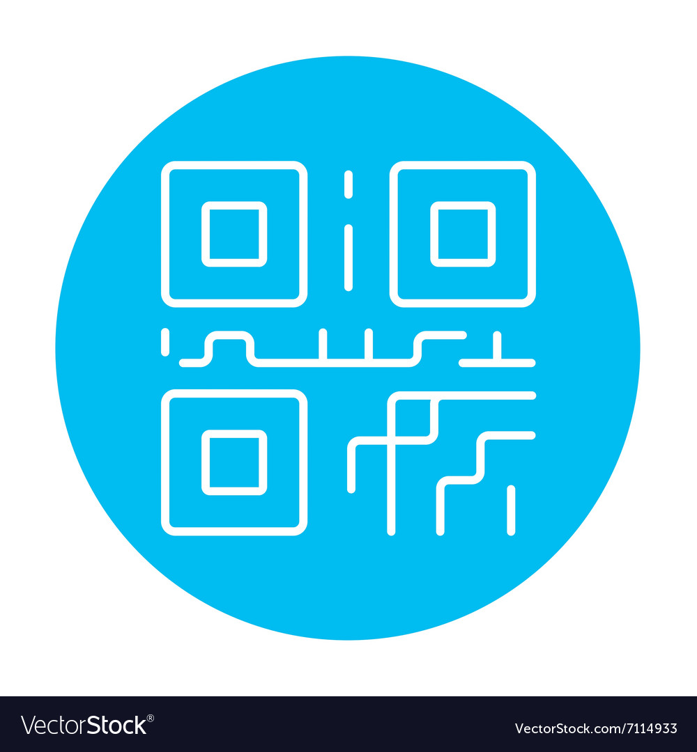 Qr code line icon