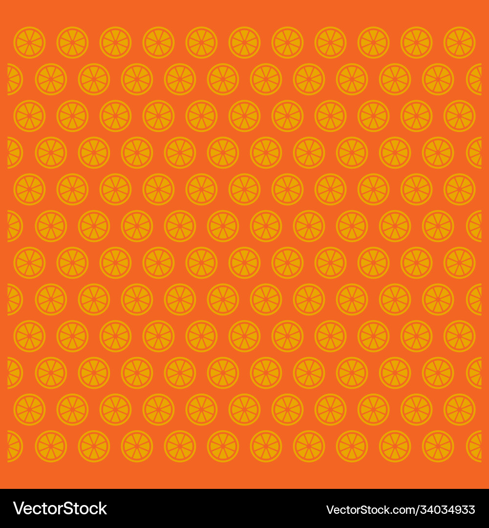 Seamless pattern orange fruit design Royalty Free Vector