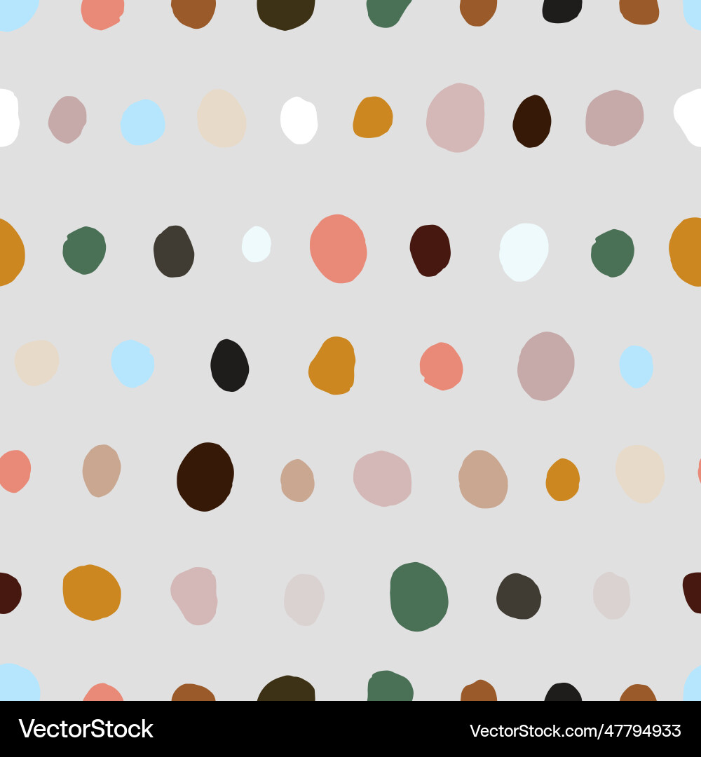 Seamless polka dots pattern abstract background Vector Image