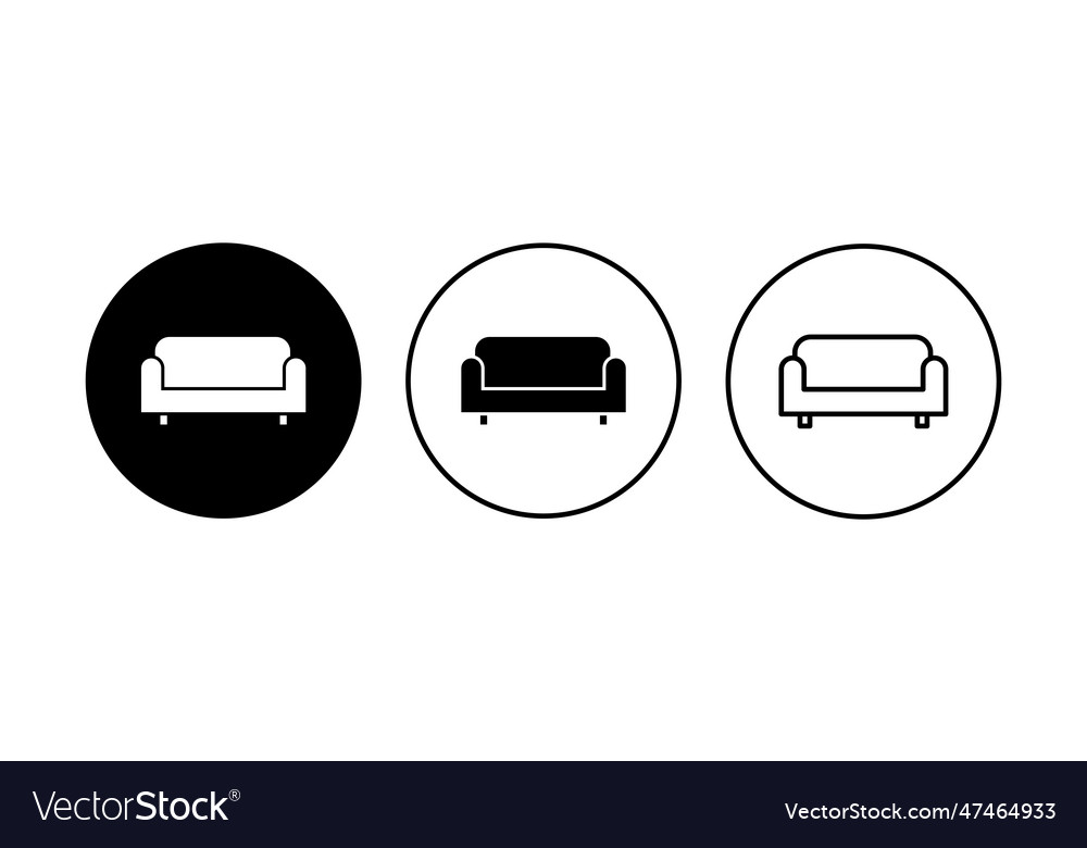 Sofa icon set sofa icon Royalty Free Vector Image