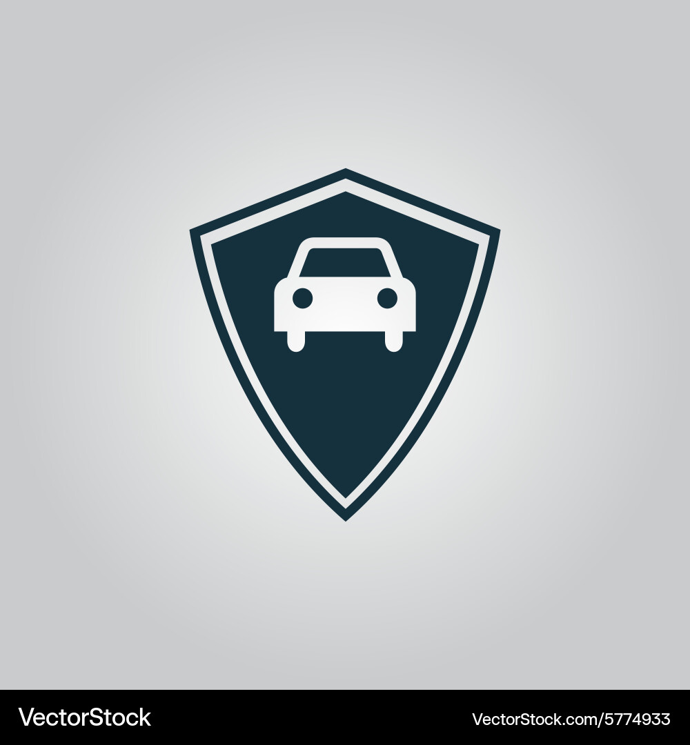 Vehicle shield Royalty Free Vector Image - VectorStock