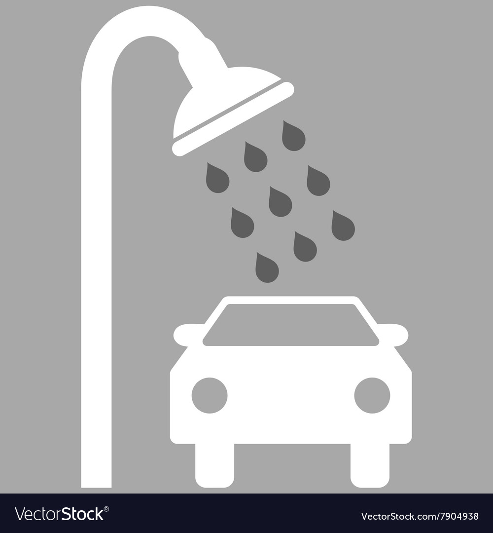 Car shower flat symbol