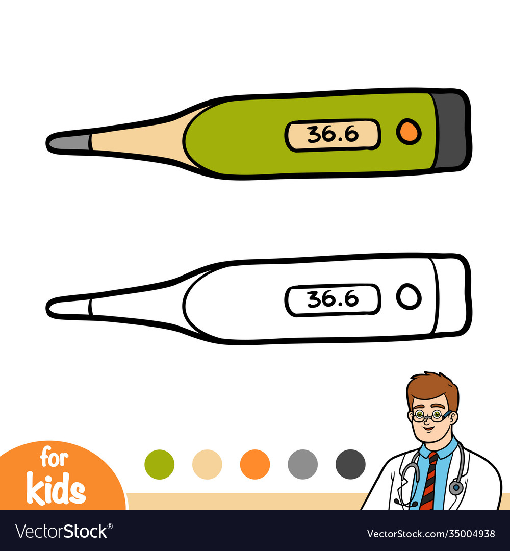 Coloring book thermometer