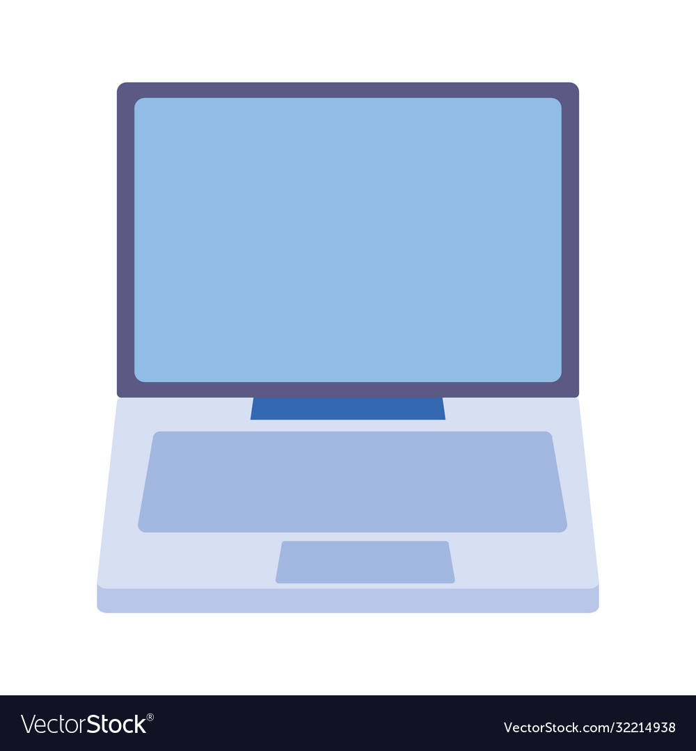 Computer monitor device digital isolated icon