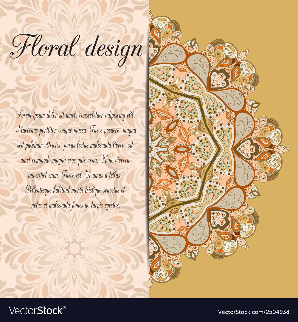 Ethnic design card