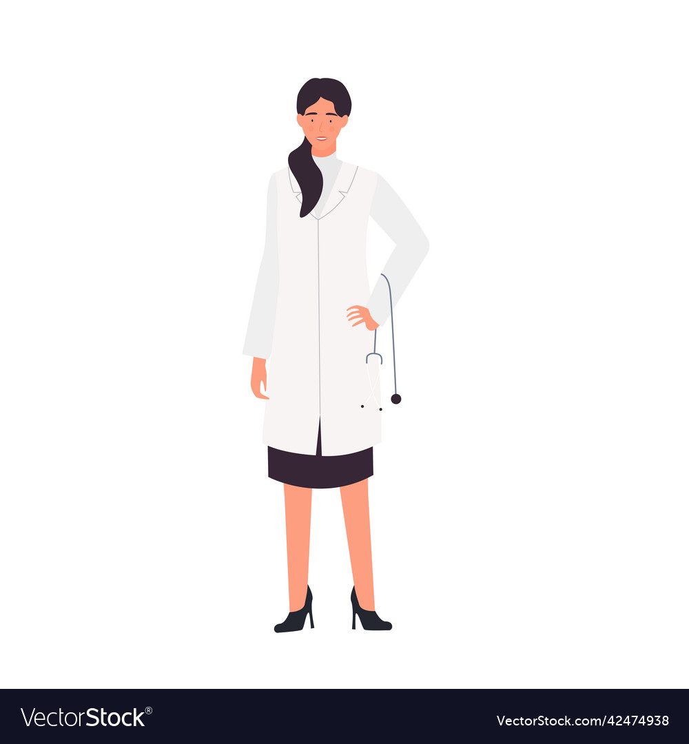 Female doctor in standing pose