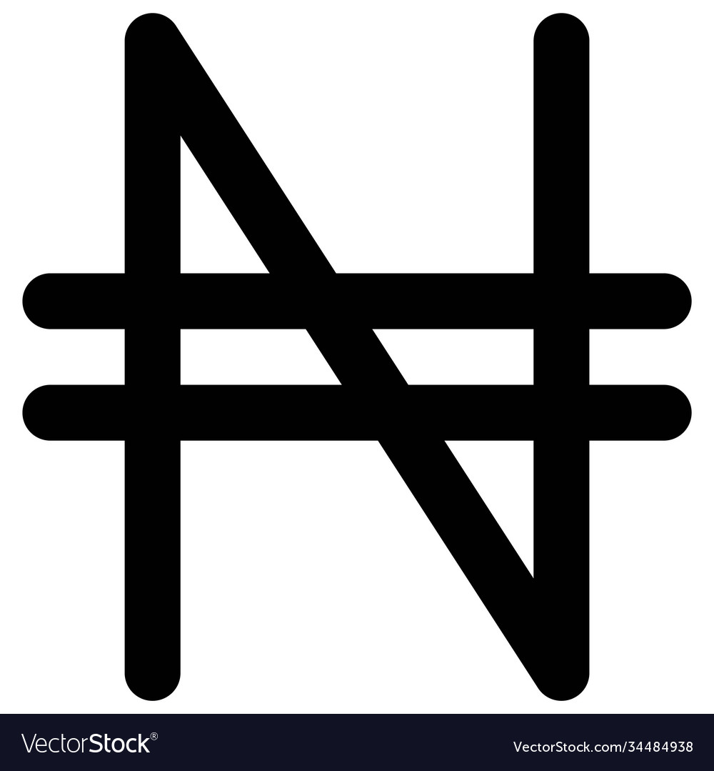 Nigerian Naira Currency Sign Icon