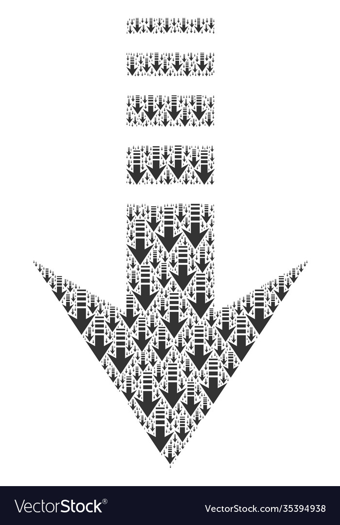 Send down recursive mosaic itself items vector image Send down recursive mosaic itself items