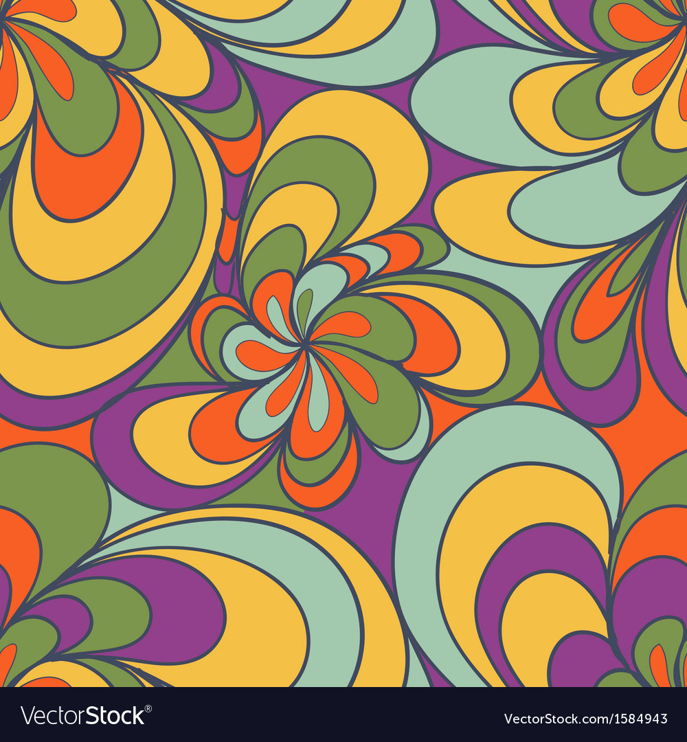 Abstract seamless pattern with simple elements